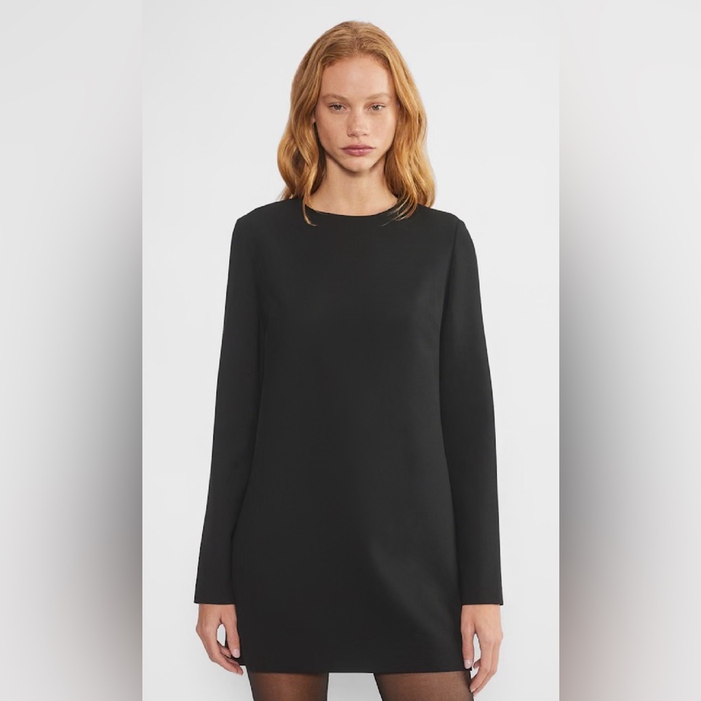 Aritzia Gaia Black Long Sleeve Dress NWT - Picture 2 of 5
